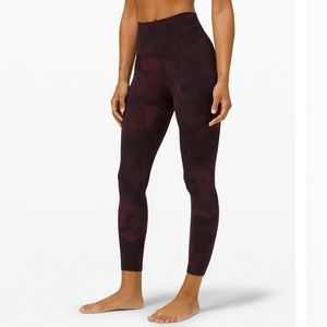 Diamond Dye Cassis Black Lululemon Align Leggings